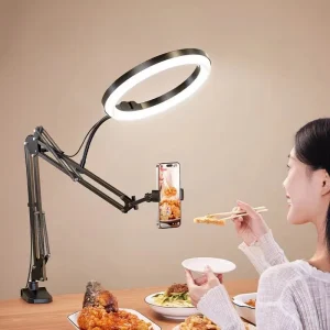 LED Ring Light with Phone Holder